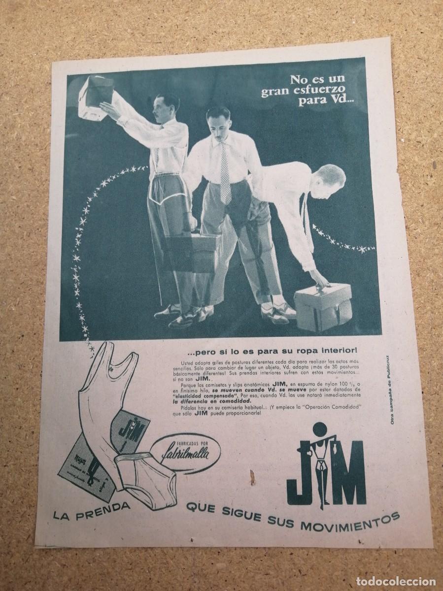 Paper Collecting Others: ANUNCIO. ROPA INTERIOR JIM