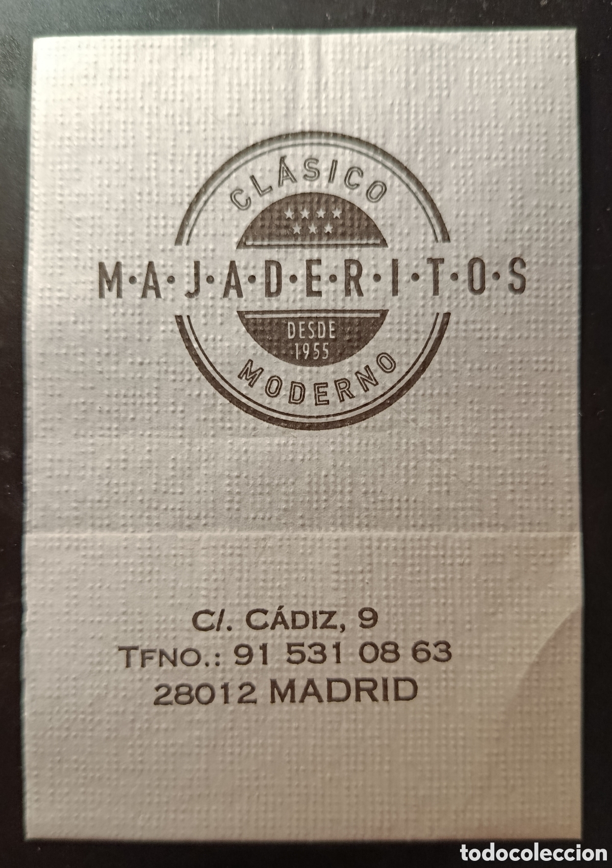 Outros artigos de papel: SERVILLETA DE PAPEL MAJADERITOS/MADRID