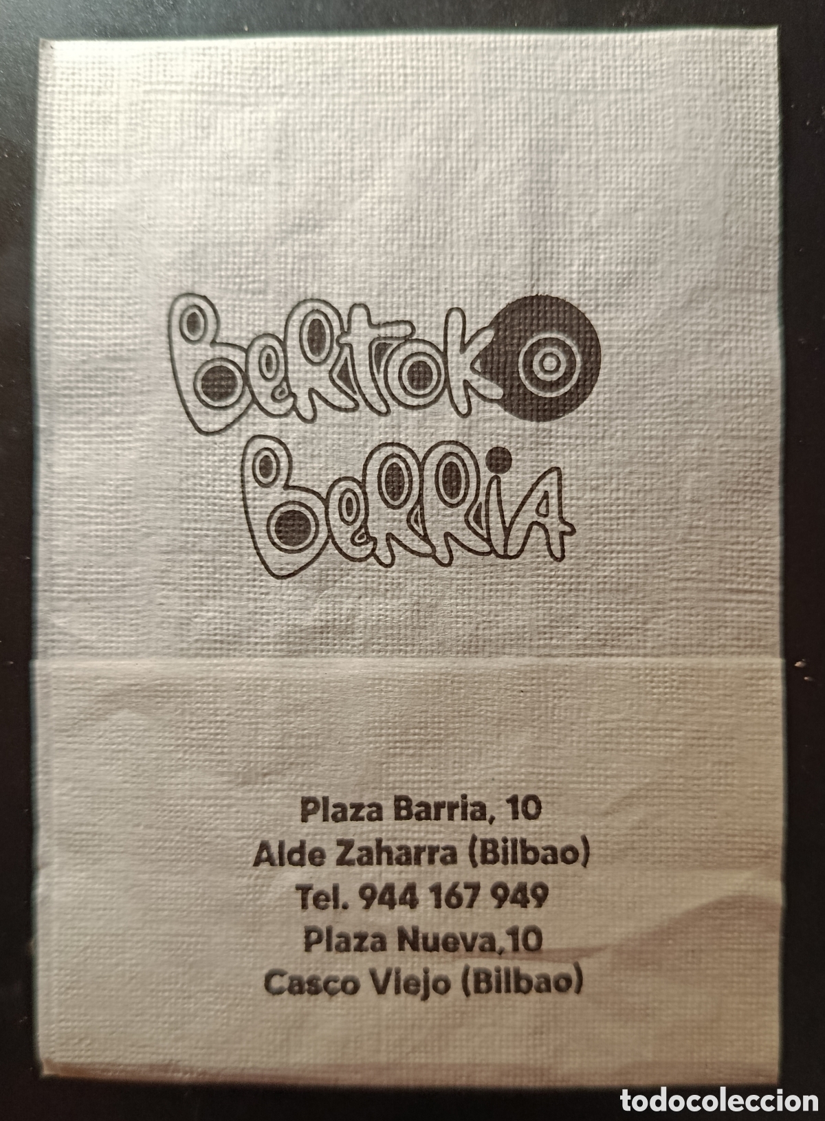 Altri oggetti di carta: SERVILLETA DE PAPEL BERTOKO BERRIA/BILBAO