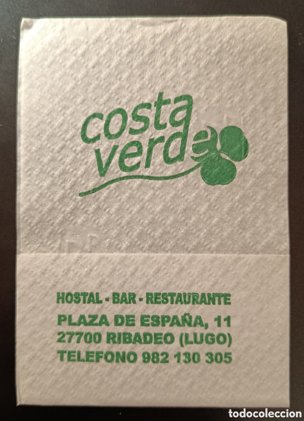 Altri oggetti di carta: SERVILLETA DE PAPEL COSTA VERDE/RIBADEO