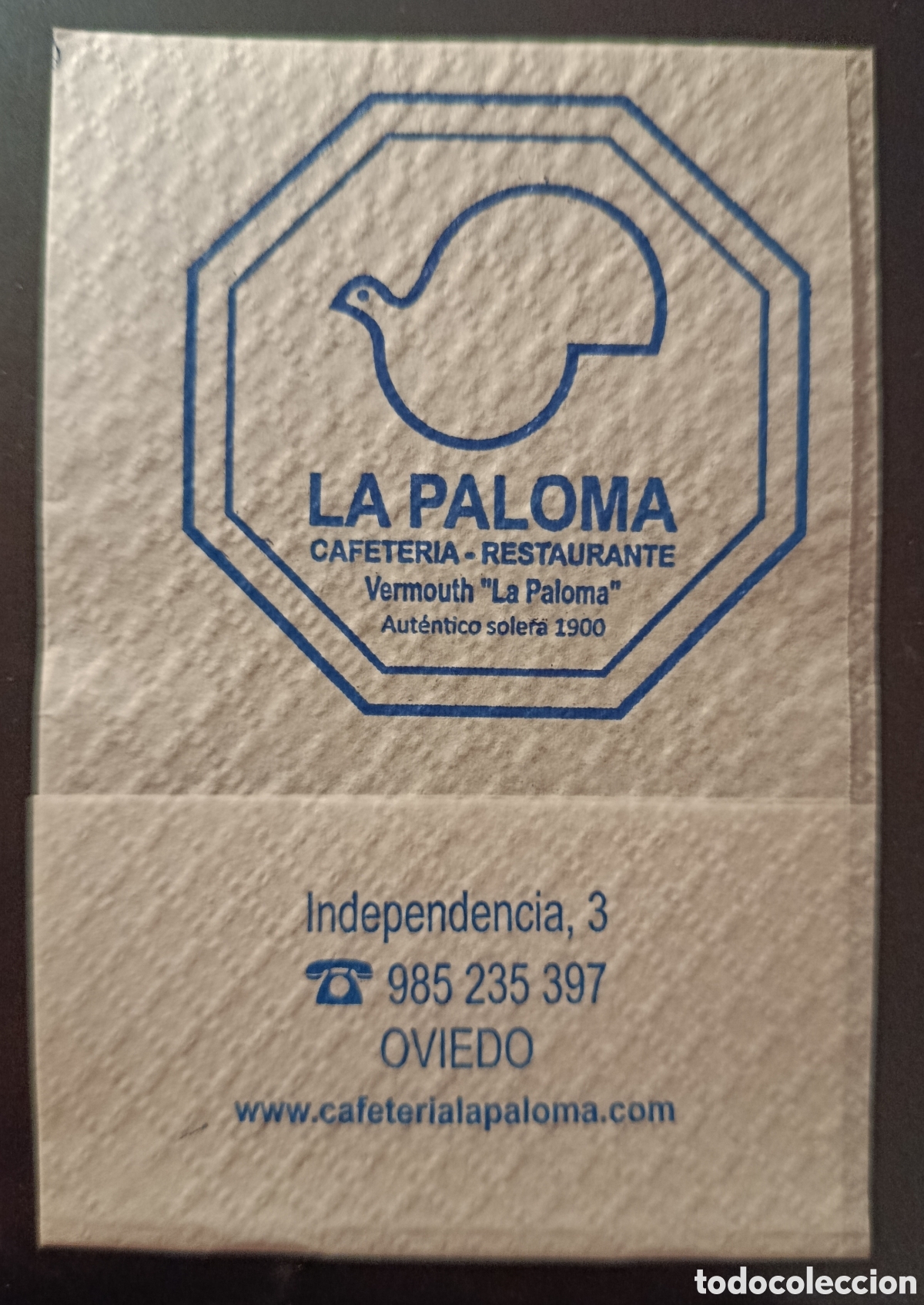 Altri oggetti di carta: SERVILLETA DE PAPEL LA PALOMA/OVIEDO