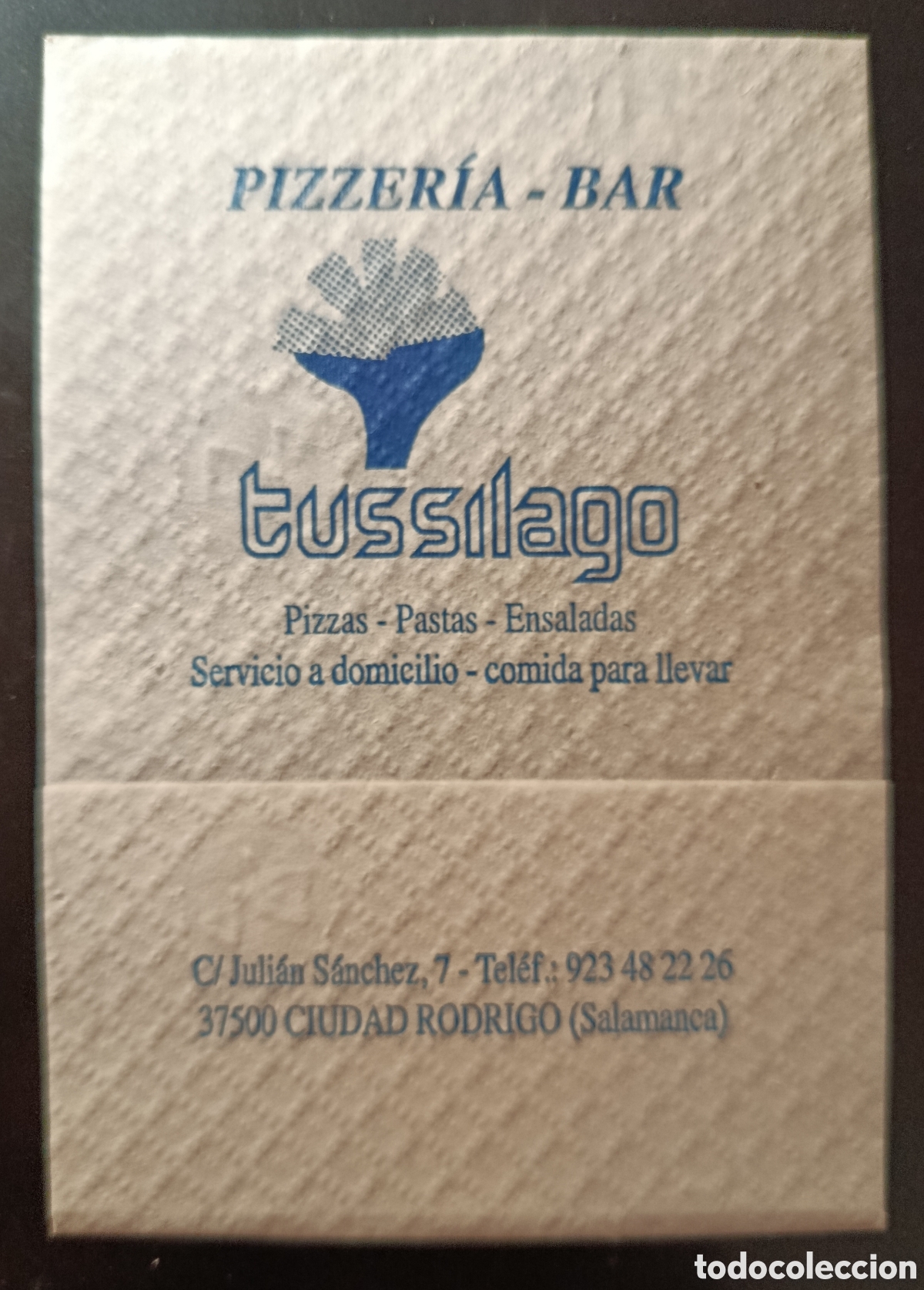 Altri oggetti di carta: SERVILLETA DE PAPEL TUSSILAGO/CIUDAD RODRIGO