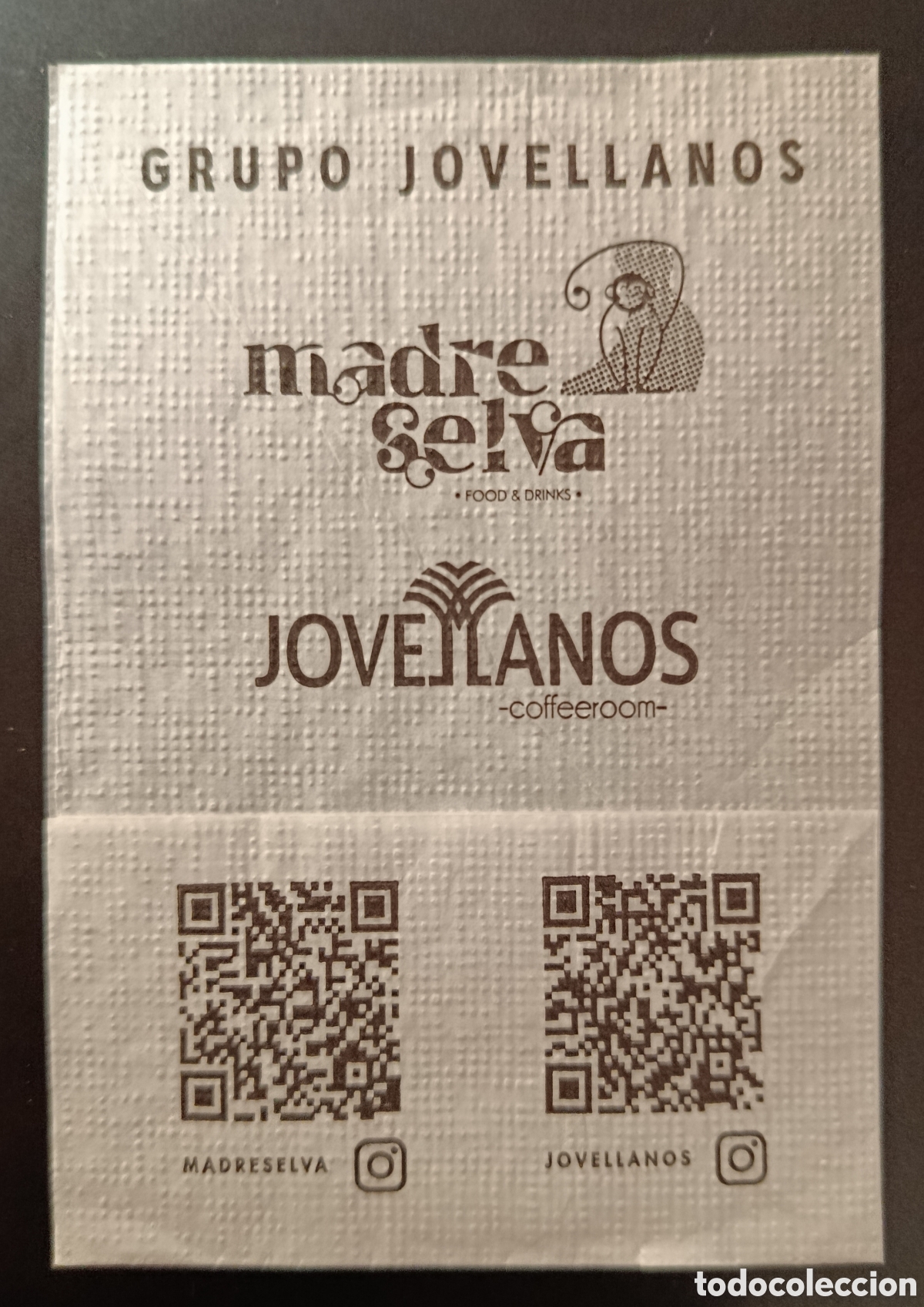 Altri oggetti di carta: SERVILLETA DE PAPEL GRUPO JOVELLANOS/MIERES