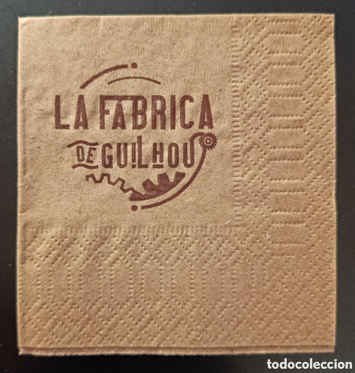 Otros art&iacute;culos de coleccionismo en papel: SERVILLETA DE PAPEL LA F&Aacute;BRICA DE GUILHOU/MIERES