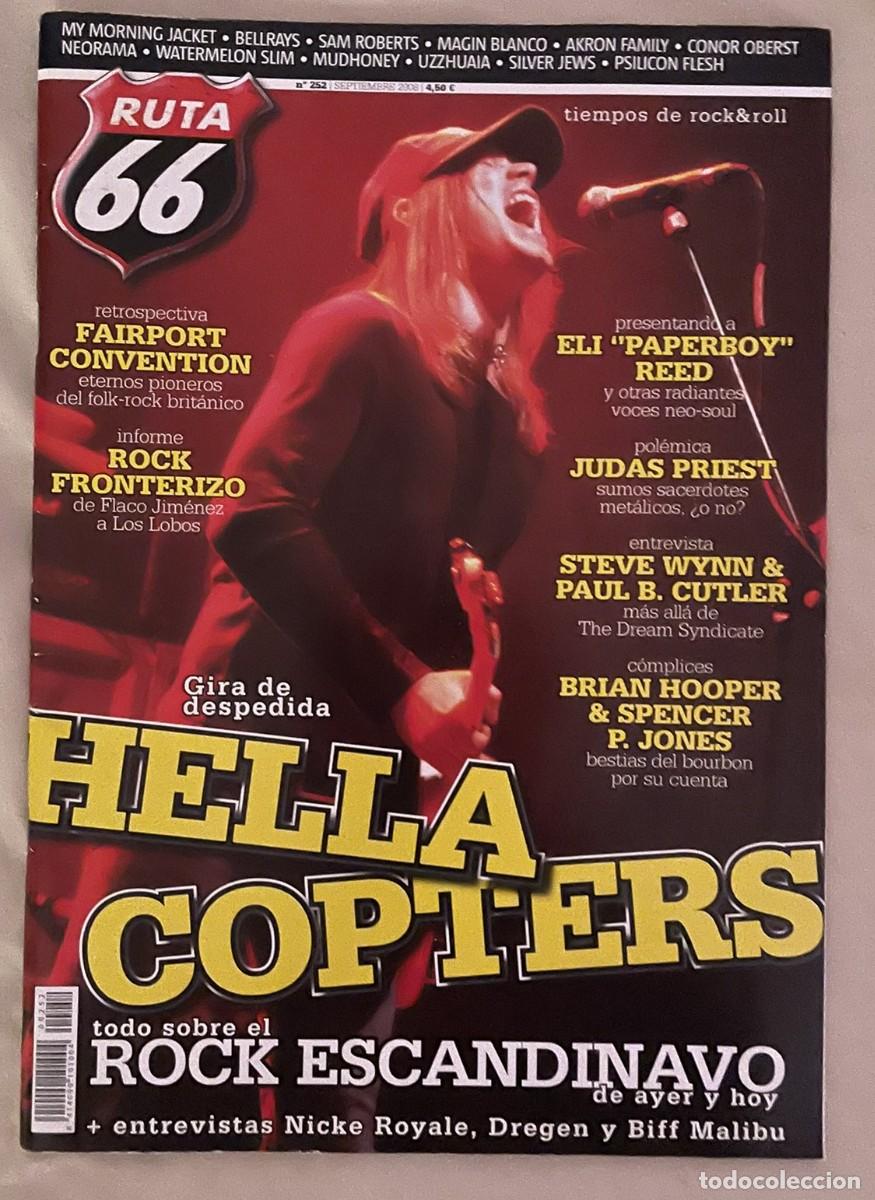 Otros art&iacute;culos de coleccionismo en papel: Ruta 66 (N&ordm; 252 - Septiembre 2008) - The Hellacopters