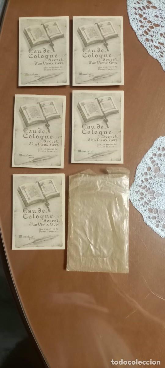 Otros art&iacute;culos de coleccionismo en papel: Lote 5 Etiquetas Vintage Perfume Monclair