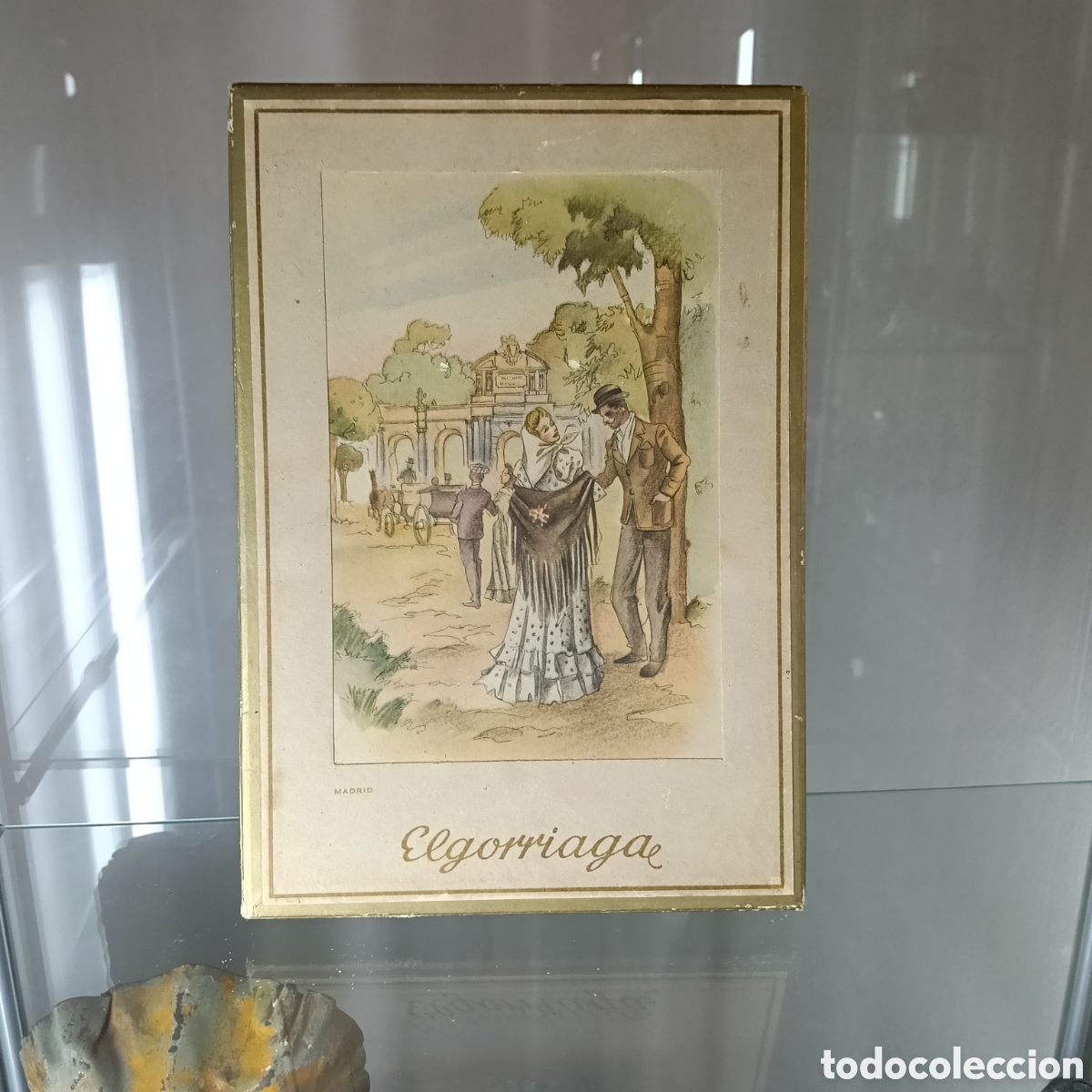Otros art&iacute;culos de coleccionismo en papel: Antigua caja chocolates Elgorriaga de carton