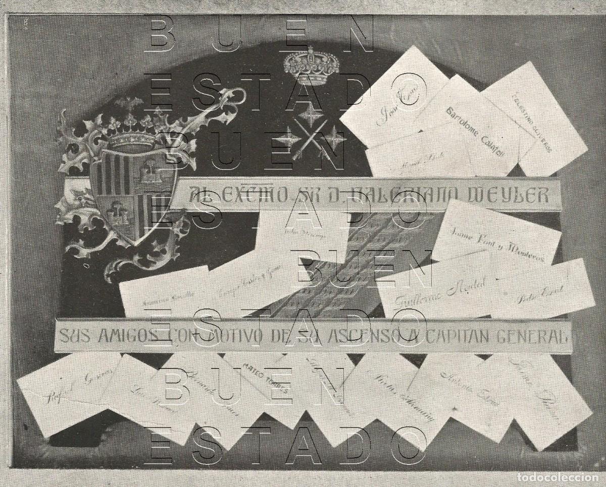 Otros art&iacute;culos de coleccionismo en papel: VALERIANO WEYLER ASCENSO A CAPITAN GENERAL 21X16 CLIPPING MUY ANTIGUO M54