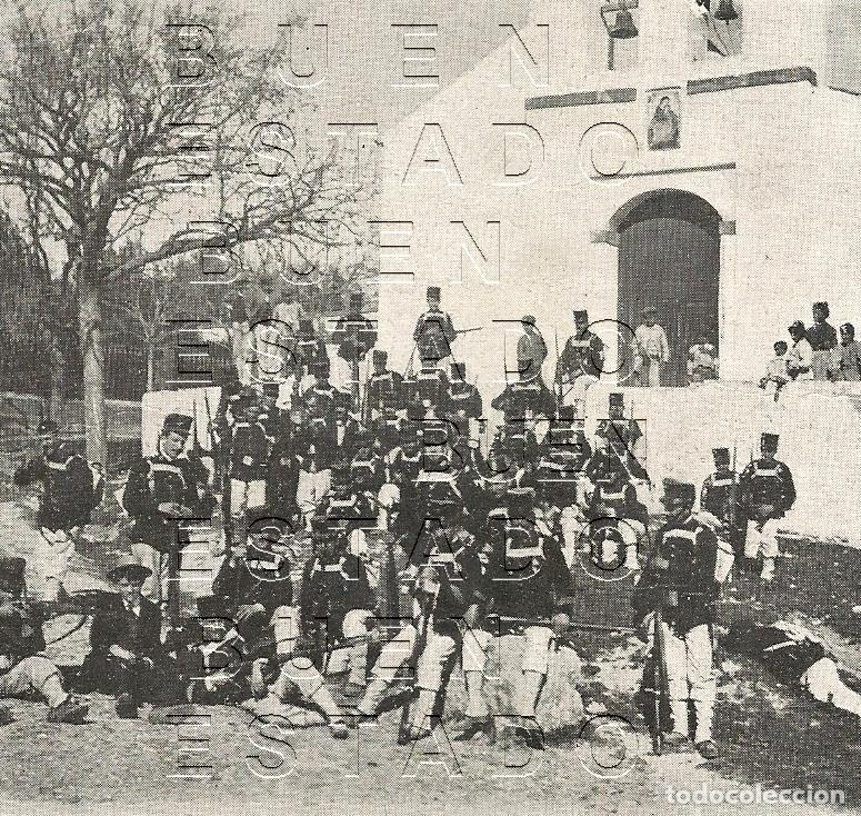 Otros art&iacute;culos de coleccionismo en papel: CASTILLEJA DE GUZMAN PLAZA DEL PUEBLO REGIMIENTO DE SORIA 9X9 CLIPPING MUY ANTIGUO M54