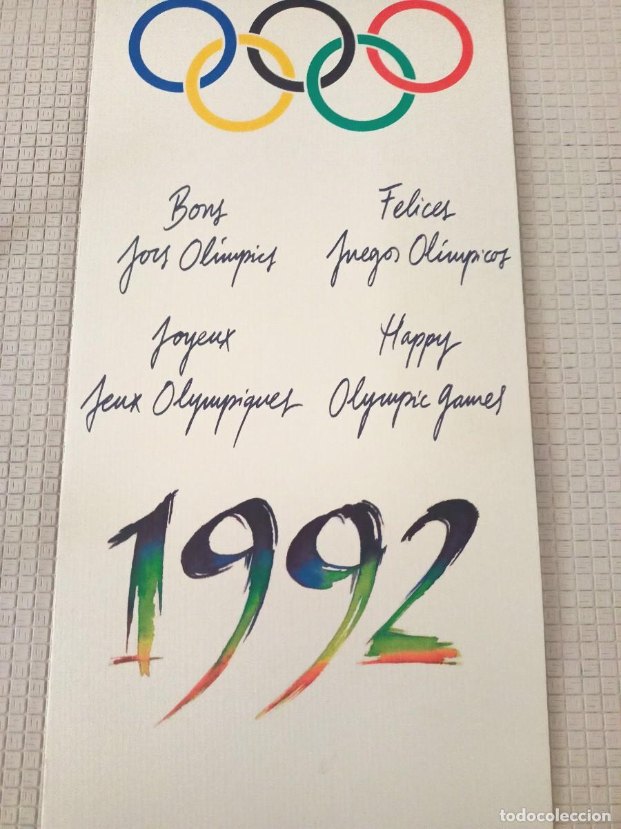 Outros artigos de papel: FELICITACIO DELS JOCS OLIMPICS BARCELONA 92