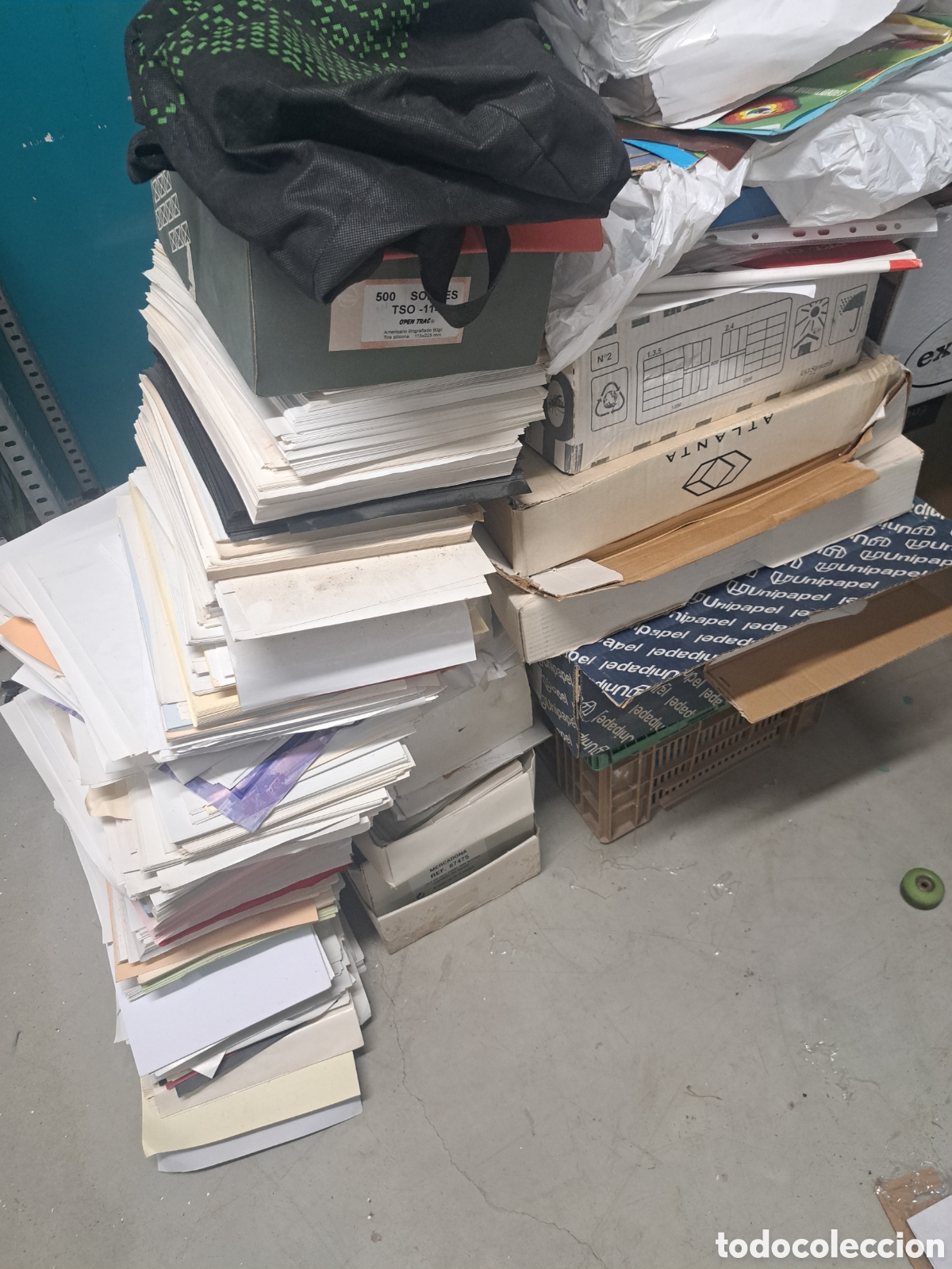 Otros art&iacute;culos de coleccionismo en papel: Jml lote papel y sobres imprenta. Papel industrial.
