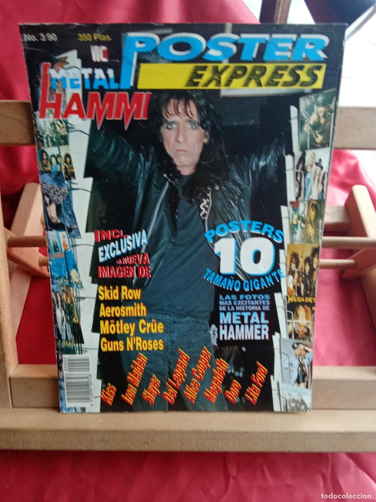 Otros art&iacute;culos de coleccionismo en papel: Lote de posters Heavy Metal (Metal Hammer a&ntilde;os 90) C. Papel