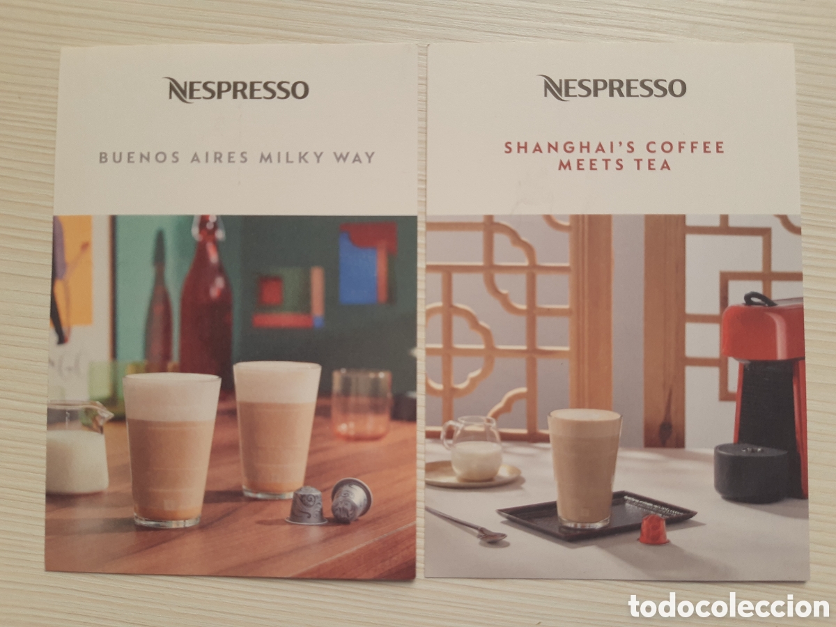 Otros art&iacute;culos de coleccionismo en papel: Tarjetas Nespresso con recetas