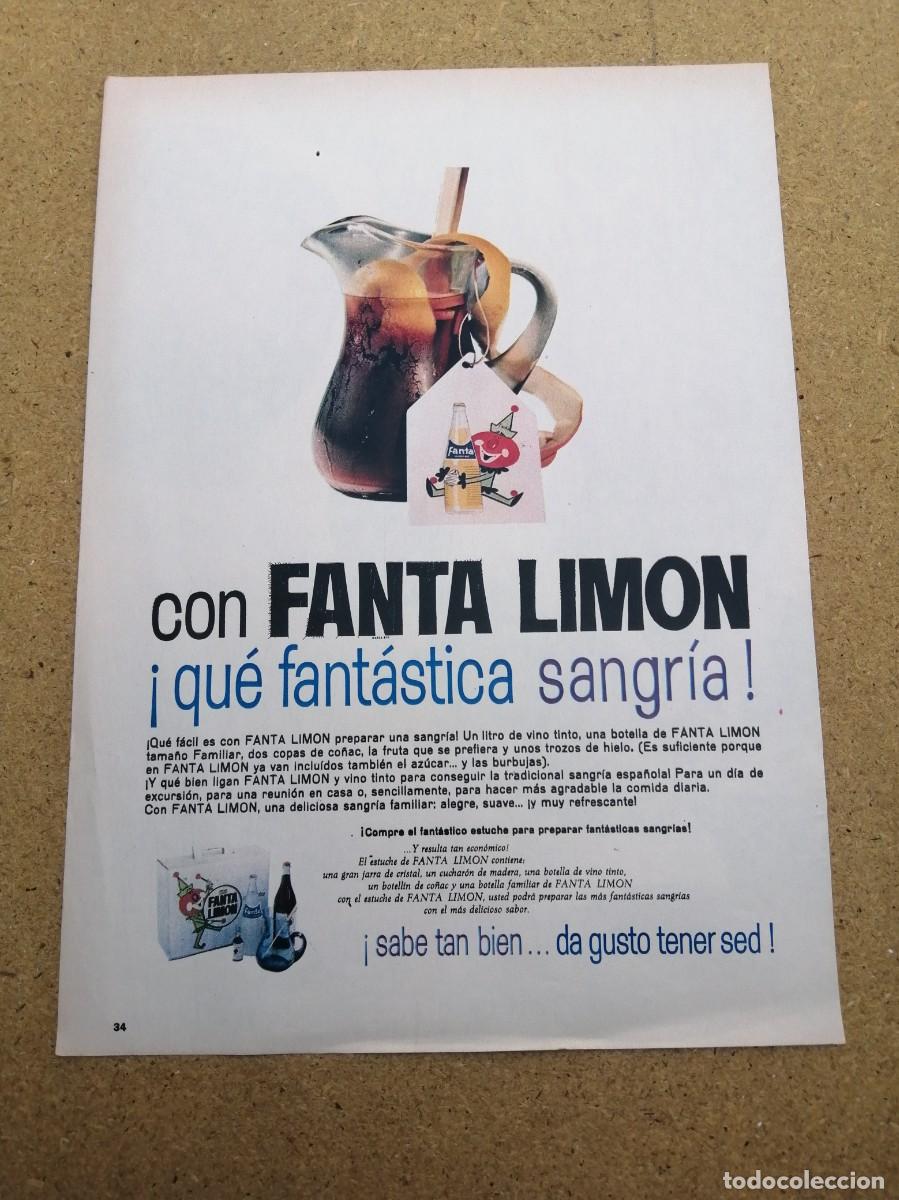 Otros art&iacute;culos de coleccionismo en papel: ANUNCIO. FANTA LIMON