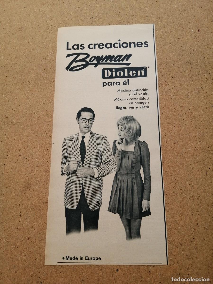 Otros art&iacute;culos de coleccionismo en papel: ANUNCIO. CREACIONES BOYMAN DIOLEN