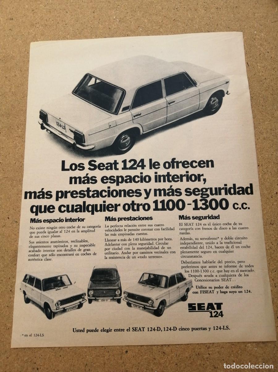 Otros art&iacute;culos de coleccionismo en papel: ANUNCIO. SEAT 124...