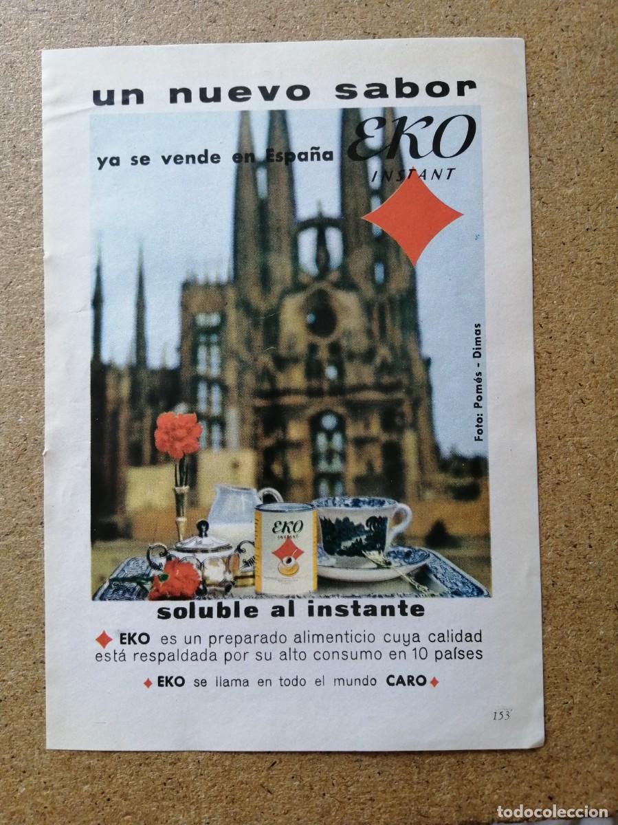 Altri oggetti di carta: ANUNCIO. EKO INSTANT