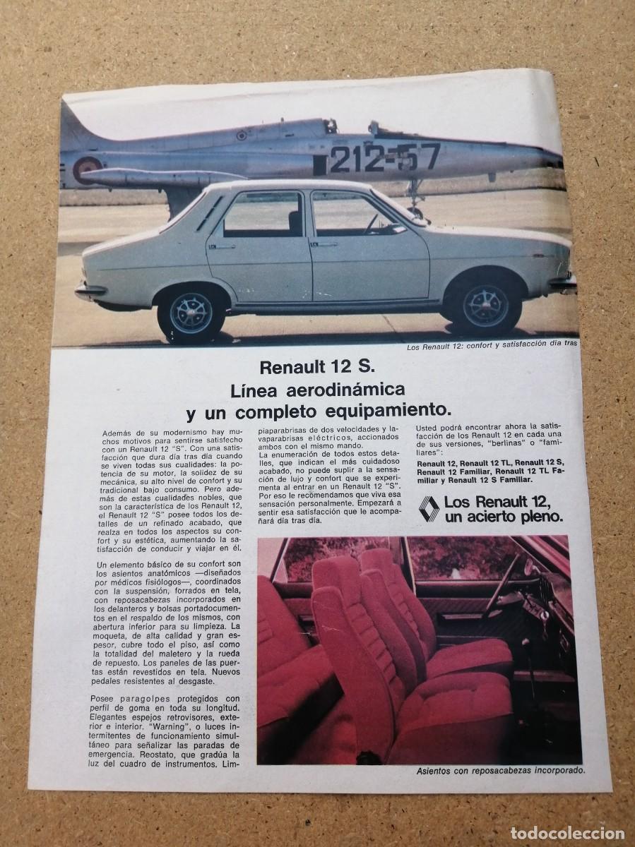 Otros art&iacute;culos de coleccionismo en papel: ANUNCIO. RENAULT 12.