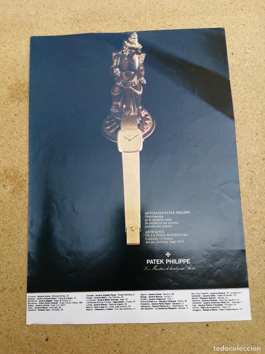 Otros art&iacute;culos de coleccionismo en papel: ANUNCIO. RELOJES PATEK PHILIPPE