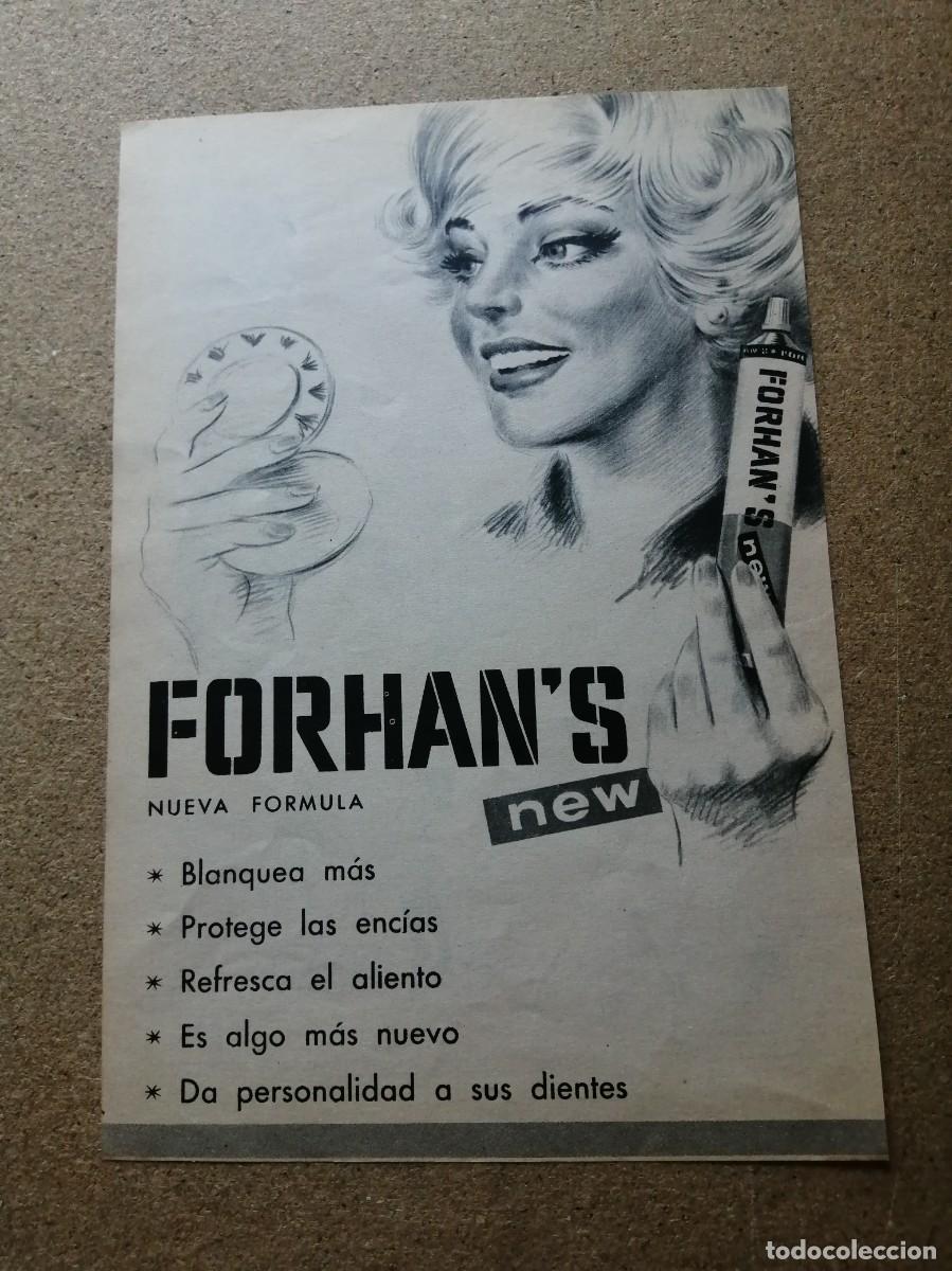 Collectionnisme Papier divers: ANUNCIO. DENTRIFICO FORHAN' S NEW