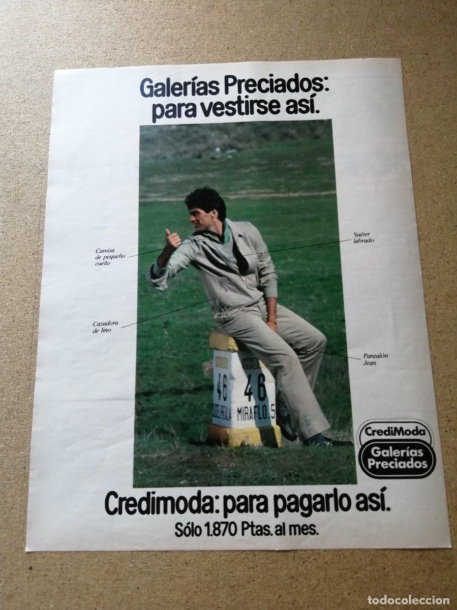 Collectionnisme Papier divers: ANUNCIO. CREDIMODA, DE GALERIAS PRECIADOS