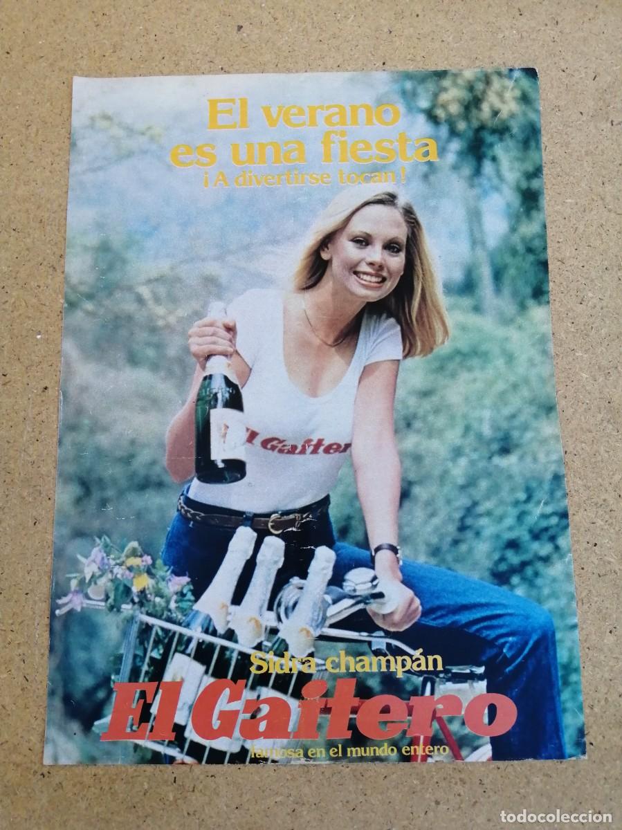 Otros art&iacute;culos de coleccionismo en papel: ANUNCIO. SIDRA EL GAITERO