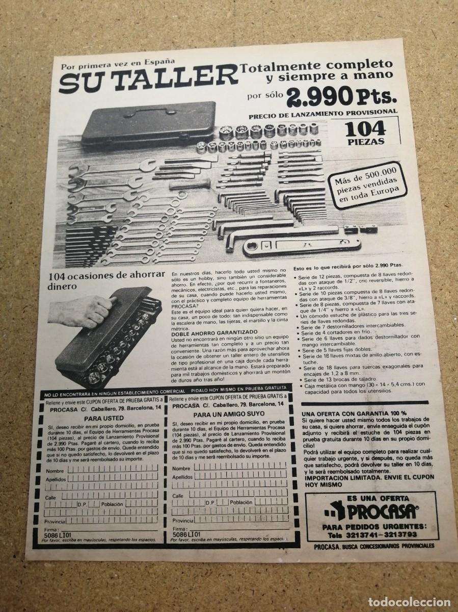 Otros art&iacute;culos de coleccionismo en papel: ANUNCIO. SU TALLER, JUEGO DE LLAVES ALLEN E INGLESAS