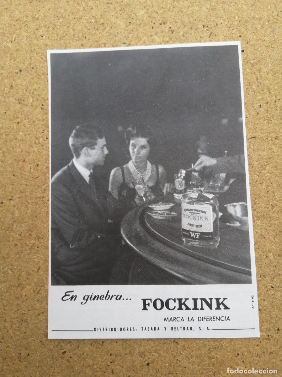 Otros art&iacute;culos de coleccionismo en papel: ANUNCIO. GINEBRA FOCKINK