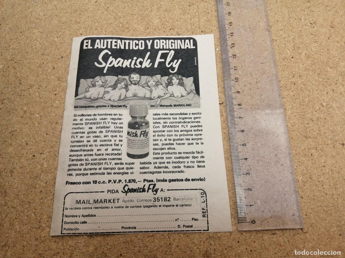 Otros art&iacute;culos de coleccionismo en papel: ANUNCIO. EL AUTENTICO Y ORIGINAL SPANISH FLY