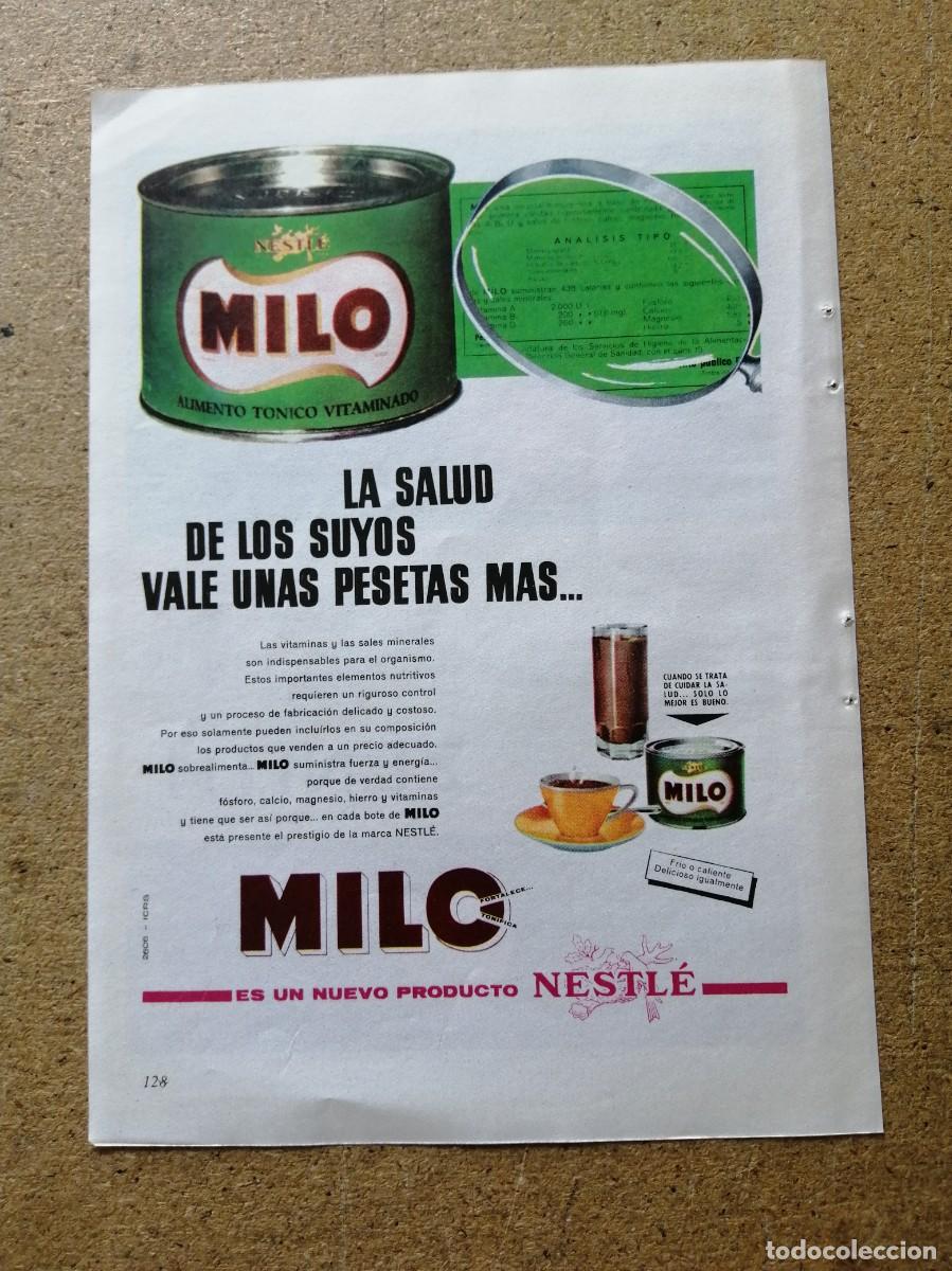 Otros art&iacute;culos de coleccionismo en papel: ANUNCIO. MILO, DE NESTLE