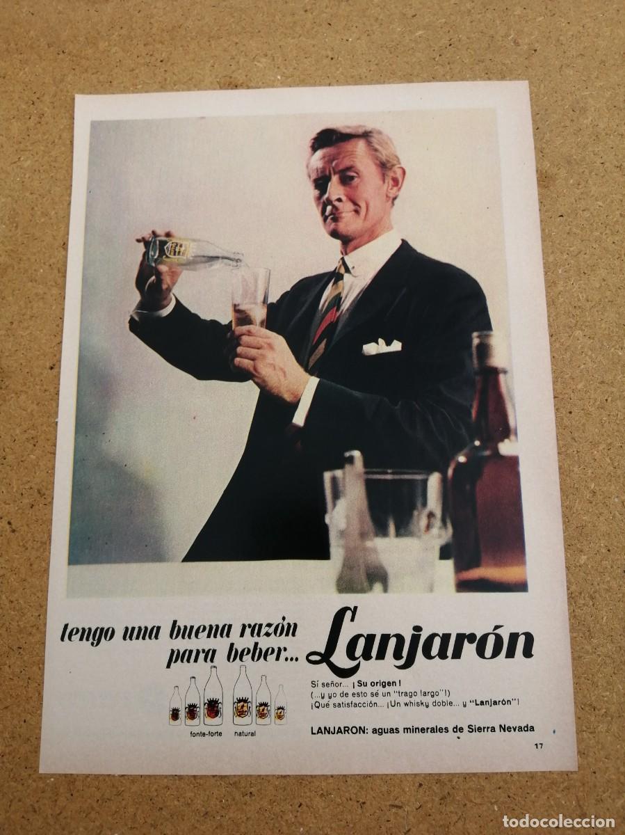 Otros art&iacute;culos de coleccionismo en papel: ANUNCIO. AGUA LANJARON