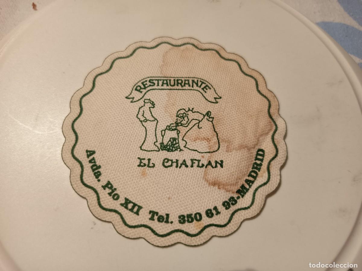 Altri oggetti di carta: POSAVASOS RESTAURANTE EL CHAFLAN-MADRID