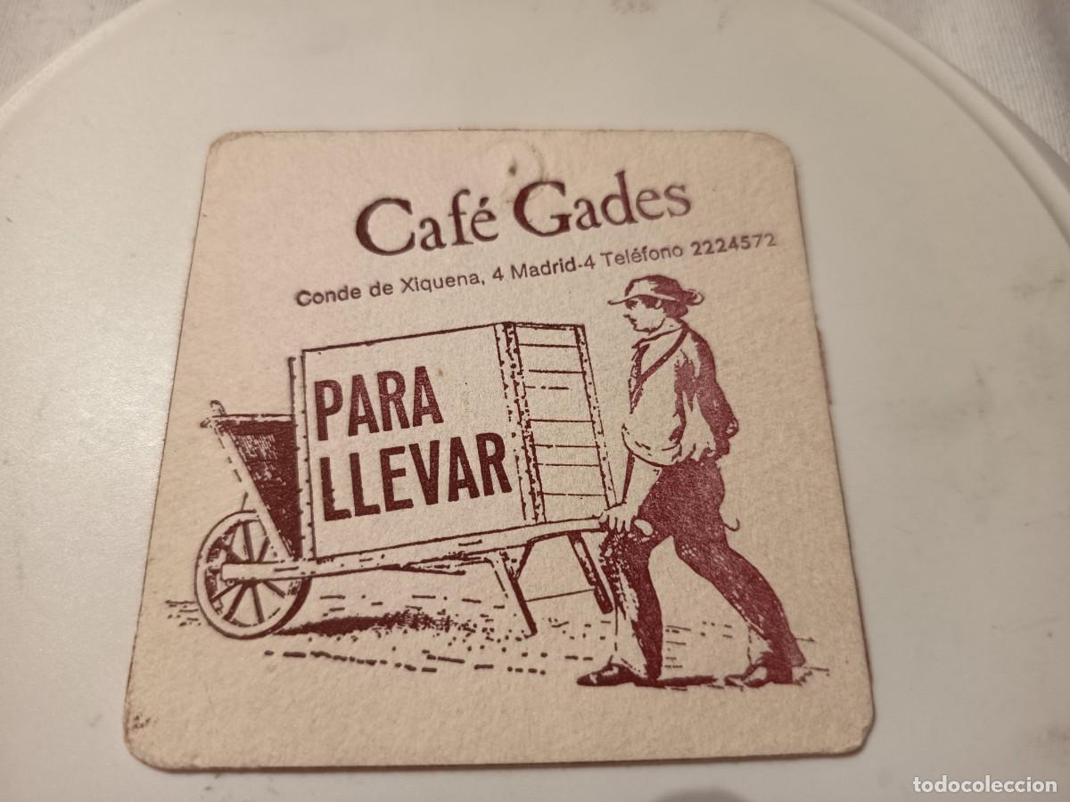 Otros art&iacute;culos de coleccionismo en papel: POSAVASOS CAFE GADES-MADRID