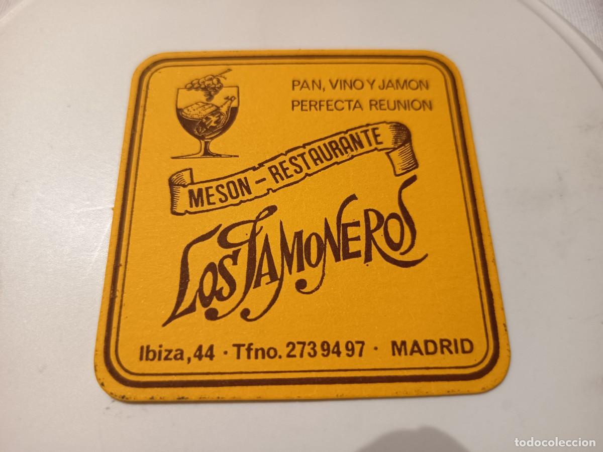 Sammelleidenschaft Andere Papierartikel: POSAVASOS RESTAURANTE LOS JAMONEROS-MADRID