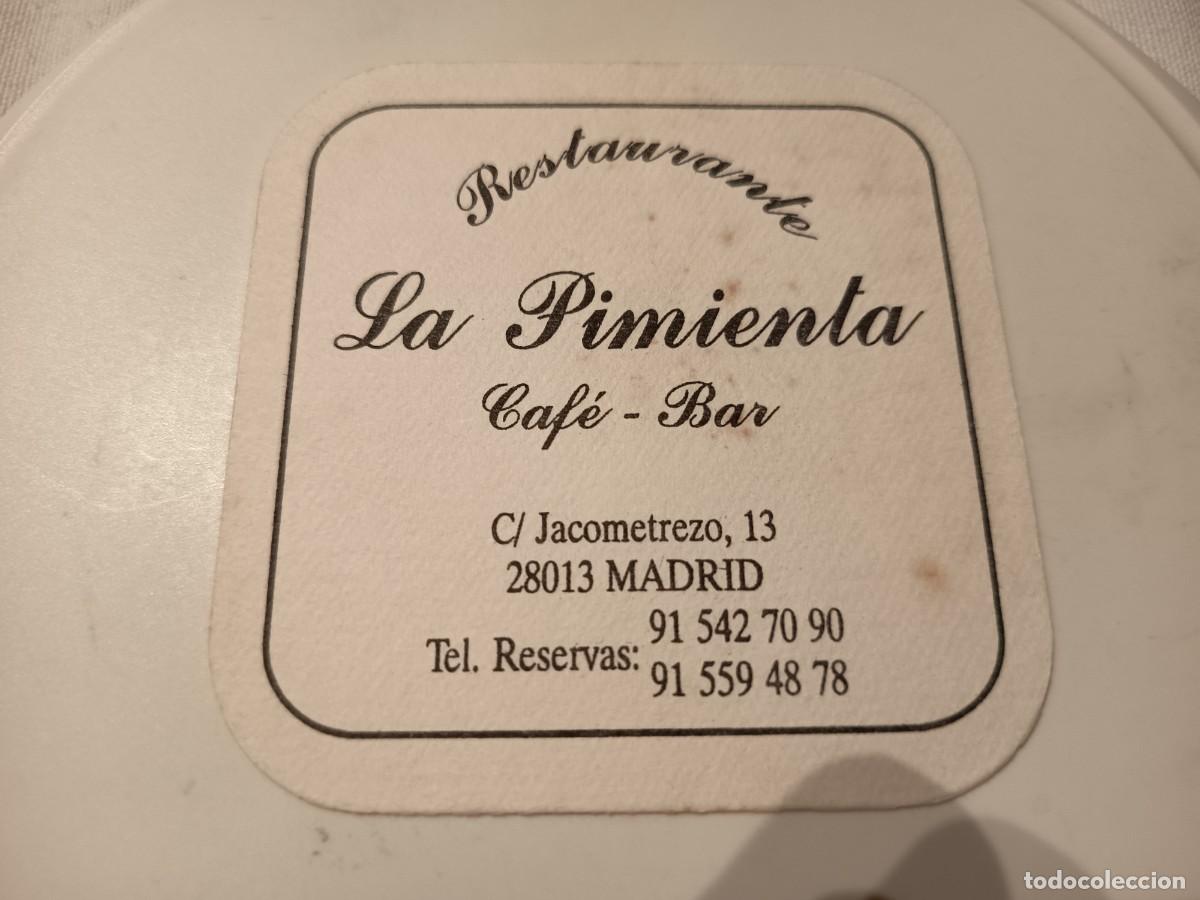 Otros art&iacute;culos de coleccionismo en papel: POSAVASOS CAFETERIA LA PIMIENTA-MADRID