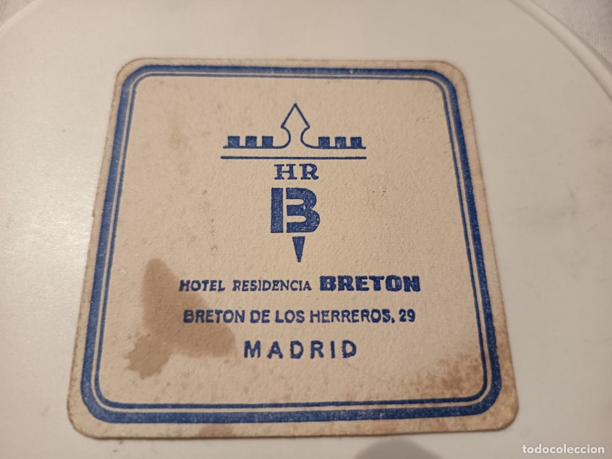 Otros art&iacute;culos de coleccionismo en papel: POSAVASOS HOTEL BRETON-MADRID