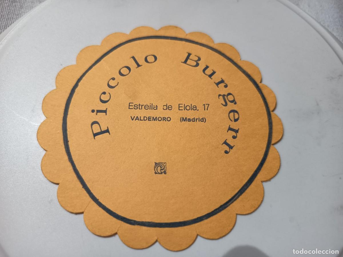 Otros art&iacute;culos de coleccionismo en papel: POSAVASOS PICCOLO BURGER-VALDEMORO-MADRID