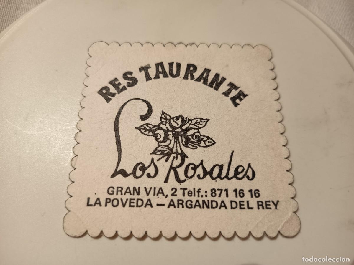 Otros art&iacute;culos de coleccionismo en papel: POSAVASOS RESTAURANTE LOS ROSALES-ARGANDA DEL REY-MADRID