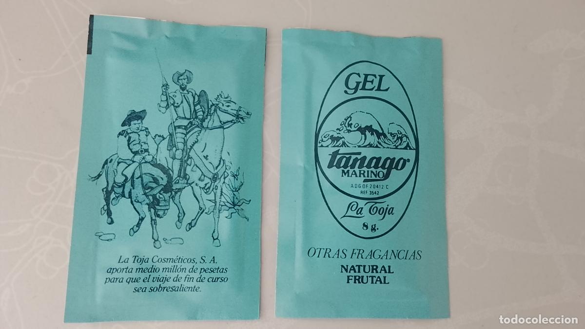Otros art&iacute;culos de coleccionismo en papel: cosmeticos GEL TANNAGO MARINO don quijote de la mancha cervantes la coru&ntilde;a sobre FRAGANCIA FRUTAL
