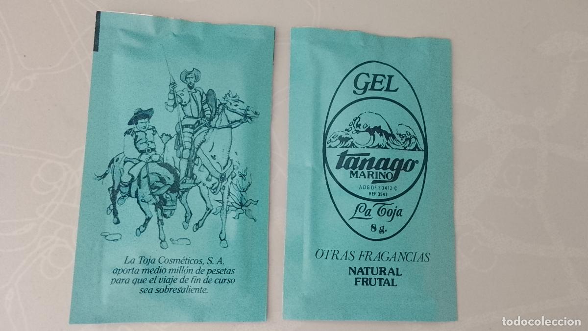 Otros art&iacute;culos de coleccionismo en papel: cosmeticos GEL TANNAGO MARINO don quijote de la mancha cervantes la coru&ntilde;a sobre FRAGANCIA FRUTAL