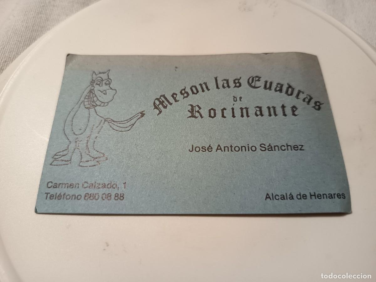 Otros art&iacute;culos de coleccionismo en papel: POSAVASOS TARJETA MESON LAS CUADRAS-ALCALA DE HENARES-MADRID