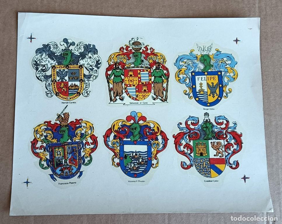Otros art&iacute;culos de coleccionismo en papel: Adhesivos para cristal o cer&aacute;mica - Escudos de armas