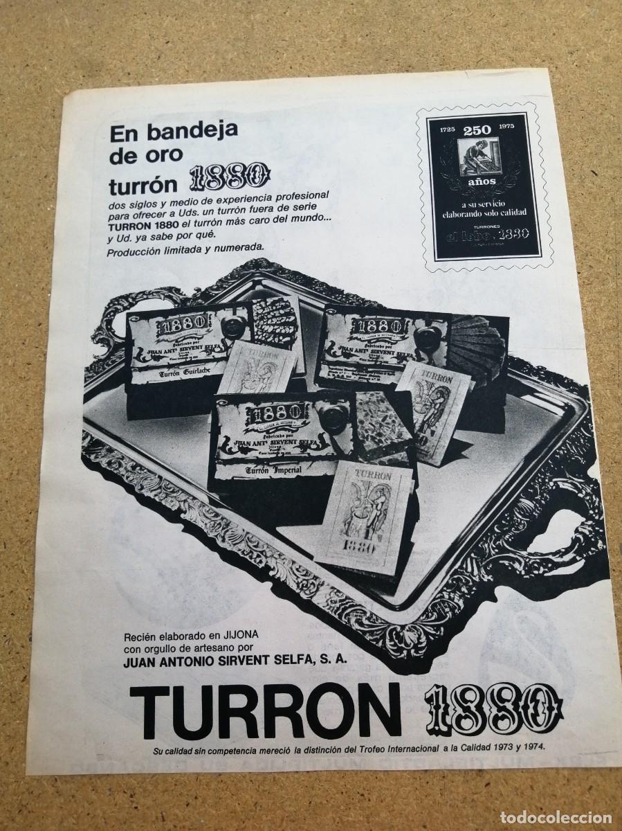 Otros art&iacute;culos de coleccionismo en papel: ANUNCIO. TURRON 1880 - Foto 1