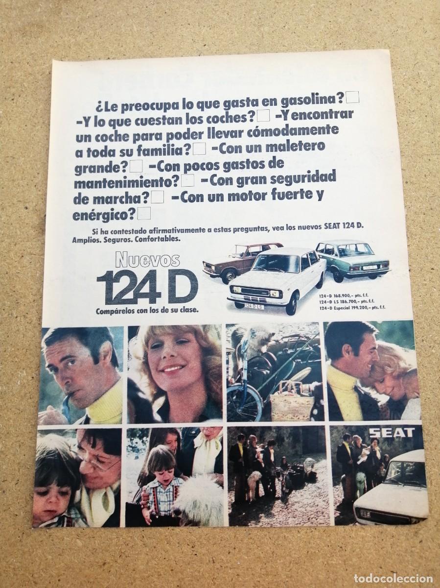 Otros art&iacute;culos de coleccionismo en papel: ANUNCIO. SEAT 124 D. - Foto 1