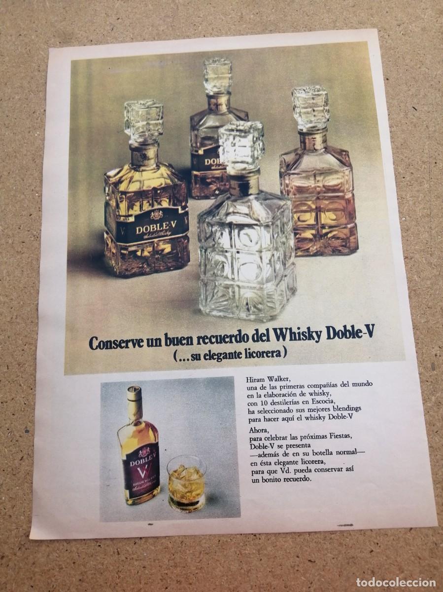 Otros art&iacute;culos de coleccionismo en papel: ANUNCIO. WHISKY DOBLE V - Foto 1