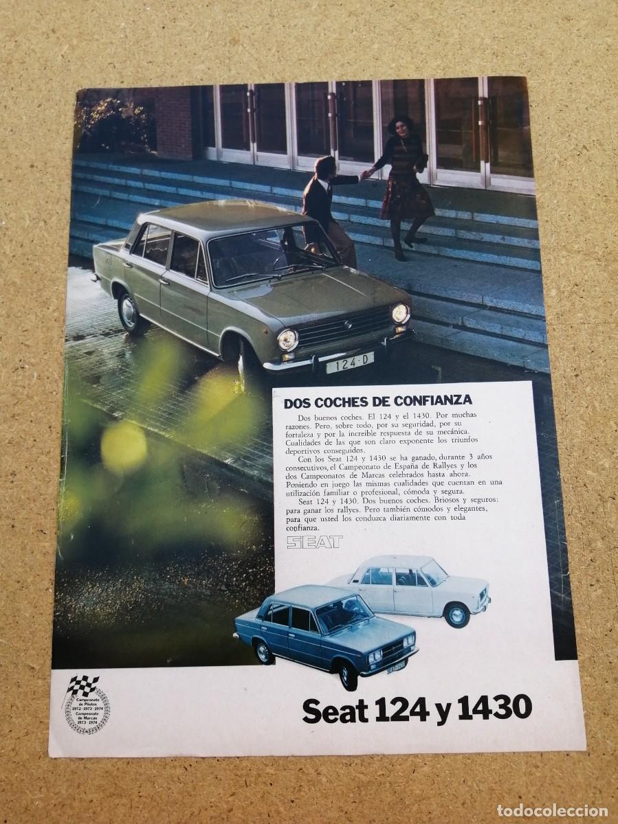 Otros art&iacute;culos de coleccionismo en papel: ANUNCIO. SEAT 124 Y 1430