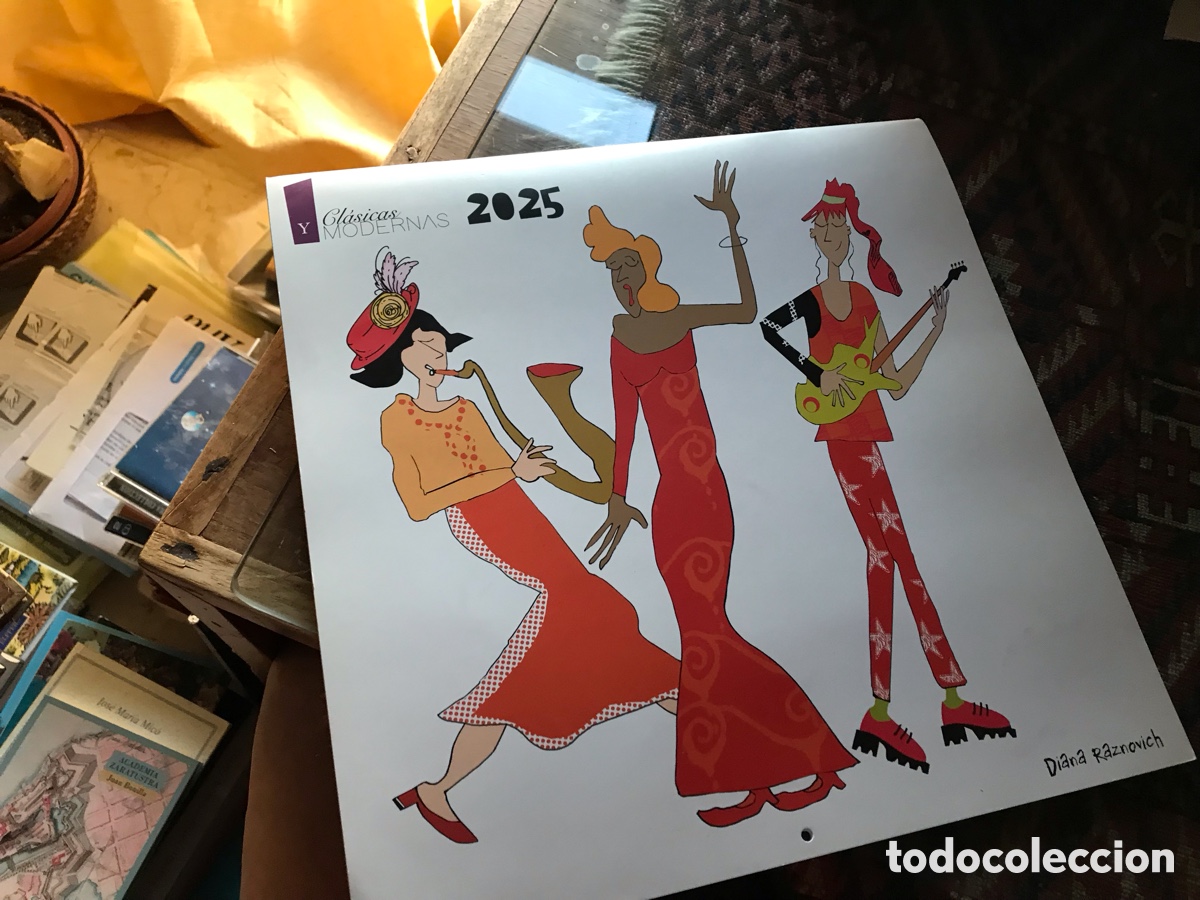 Otros art&iacute;culos de coleccionismo en papel: Cl&aacute;sicas y modernas. Calendario 2025. Diana Raznovich
