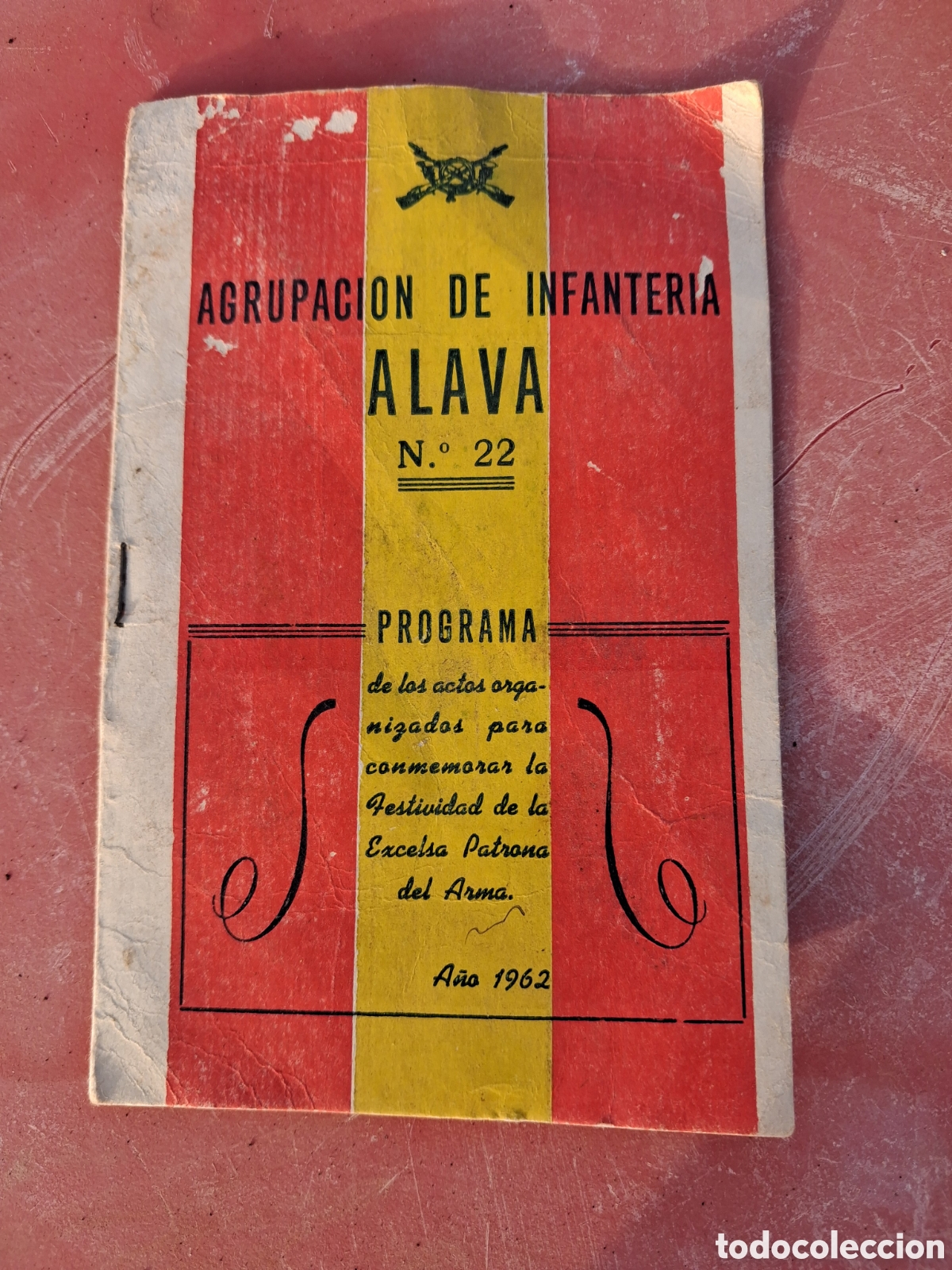 Otros art&iacute;culos de coleccionismo en papel: ANTIGUA CARTILLA MILITAR AGRUPACI&Oacute;N DE INFANTER&Iacute;A DE ALAVA