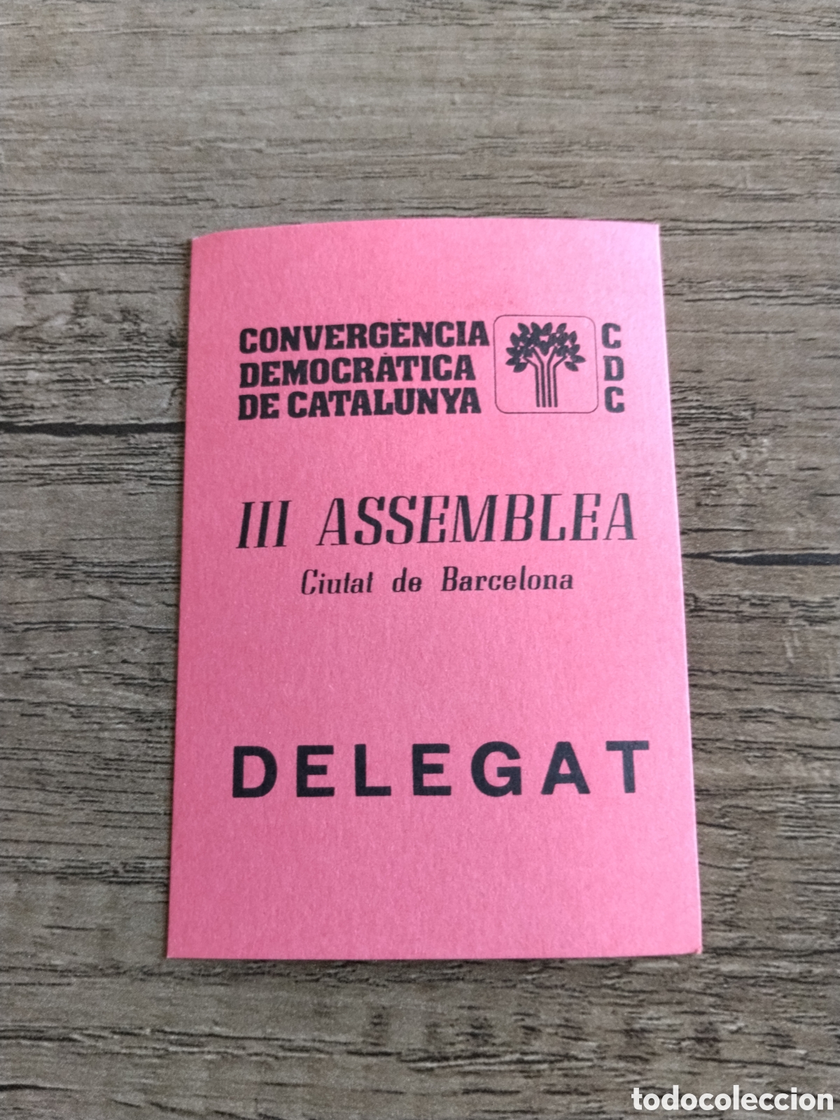 Collectionnisme Papier divers: Carnet pol&iacute;tico transici&oacute;n convergencia democr&aacute;tica de catalunya.ciu.jordi pujol.a&ntilde;os 70.nacionalist