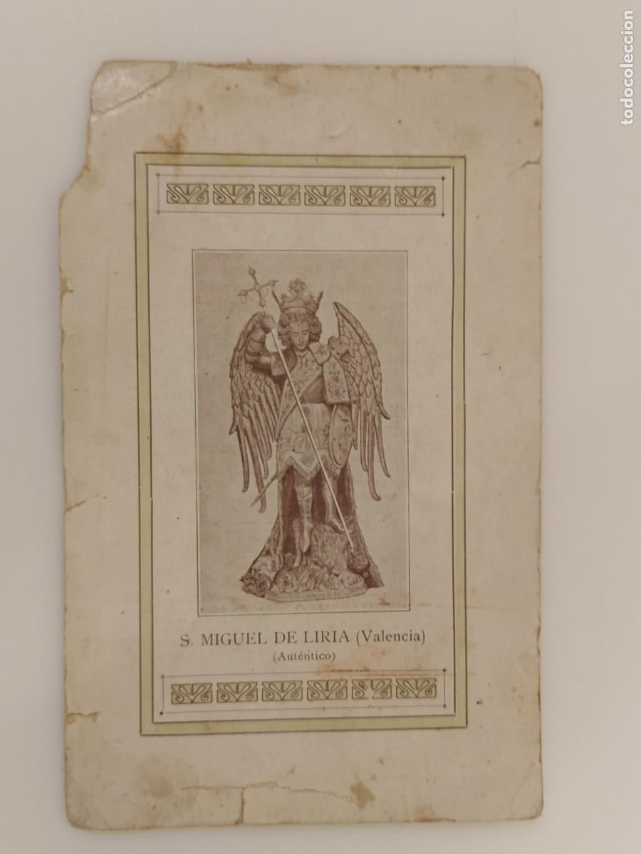 Otros art&iacute;culos de coleccionismo en papel: VALENCIA - SAN MIGUEL DE LIRIA - ORACION - IMP DE SAN JOSE , 1906 -VER FOTOS-(K-16.110)